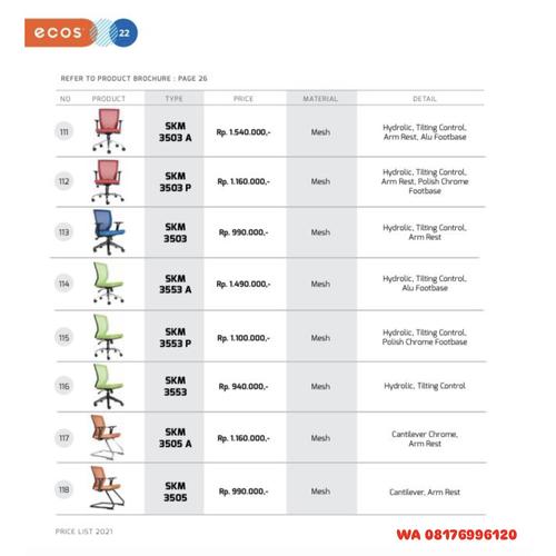 Kursi Kantor Chairman Ecos SKM 3503 A SKM 3503 Р SKM 3503 SKM 3553 А SKM 3553 Р SKM 3553 SKM 3505 A SKM 3505