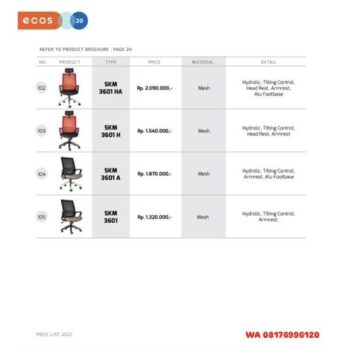 Kursi Kantor Chairman Ecos SKM 3601 HA SKM 3601 H SKM 3601 A SKM 3601