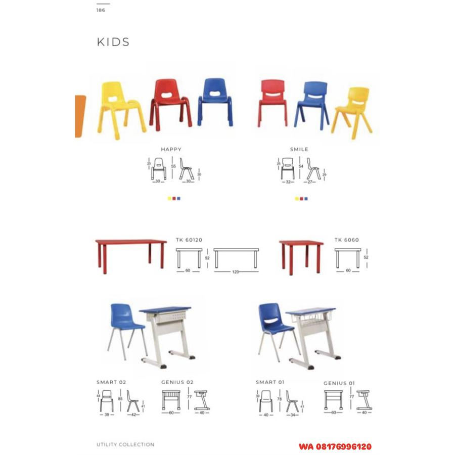 Kursi Kantor Chairman KIDS HAPPY SMILE TK 60120 6060 SMART 02 GENIUS 02 SMART 01 GENIUS 01