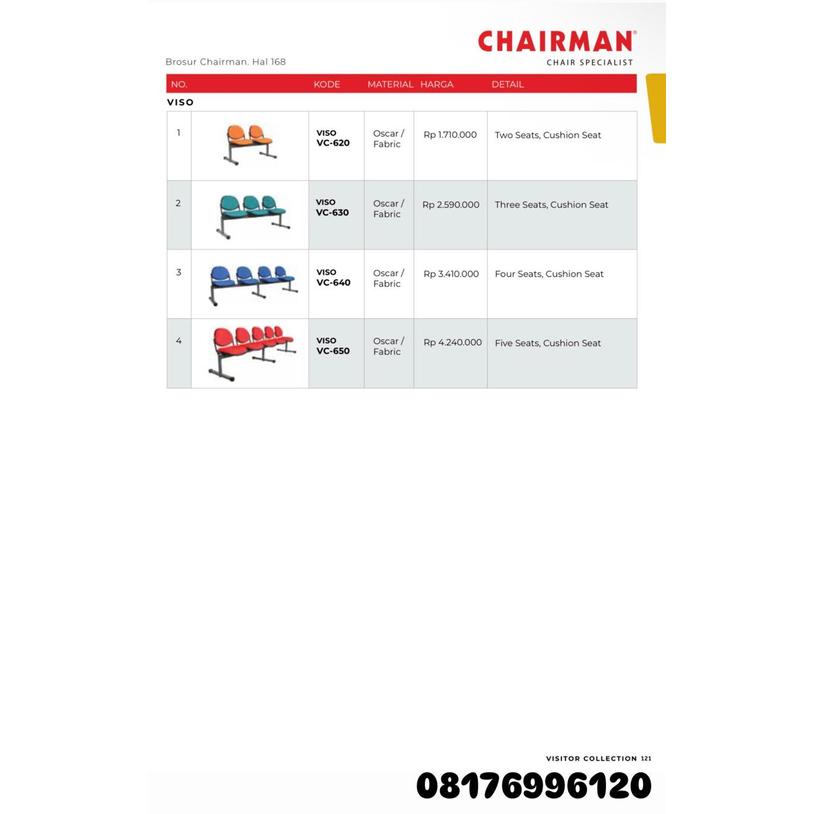 Kursi Kantor Chairman VISO VC 620 630 640 650
