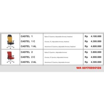 Kursi Kantor Donati CASTEL 1 C AL, 2 C AL