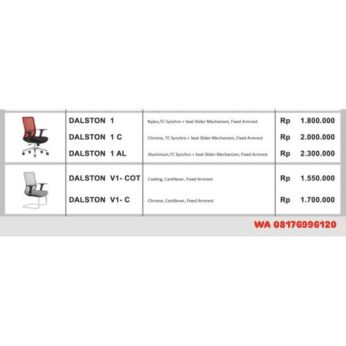 Kursi Kantor Donati DALSTON 1 C AL, V1- COT, V1- C