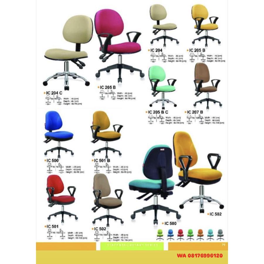 Kursi Kantor Ichiko IC 204 204 C 205 B 205 B C 207 B & IC 500 501 501 B 502