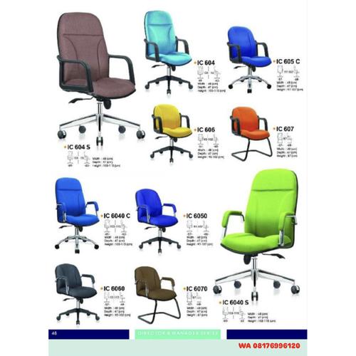 Kursi Kantor Ichiko IC 604 604 S 605 C 606 607 & IC 6040 S 6040 S 6050 6060