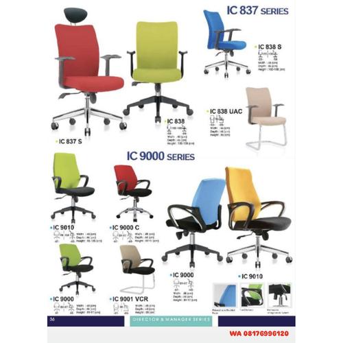 Kursi Kantor Ichiko IC 837 S 838 838 S 838 UAC & IC 9000 9000 C 9001 VCR 9010