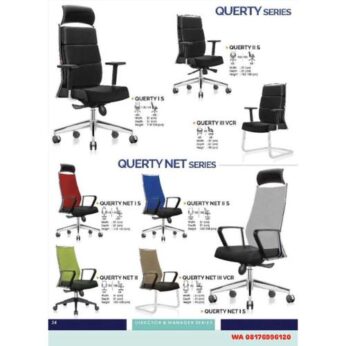 Kursi Kantor Ichiko QUERTY I S II S III VCR & QUERTY NET I S II II S III VCR