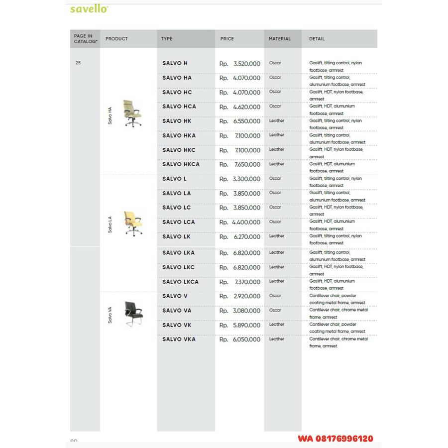 Kursi Kantor Savello SALVO H HA HC HCA HK HKA HKC HKCA L LA LC LCA LK LKA LKC LKCA V VA VK VKA