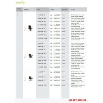 Kursi Kantor Savello SOLITER H HA HC HCA HK HKA HKC HKCA L LA LC LCA LK LKA LKC LKCA V VA VK VKA