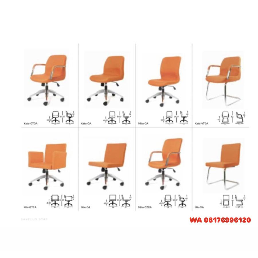 Kursi Kantor Savello Staf Mito GA GT0A, Kato GT0A GA VT0A, Mio GT1A GA VA