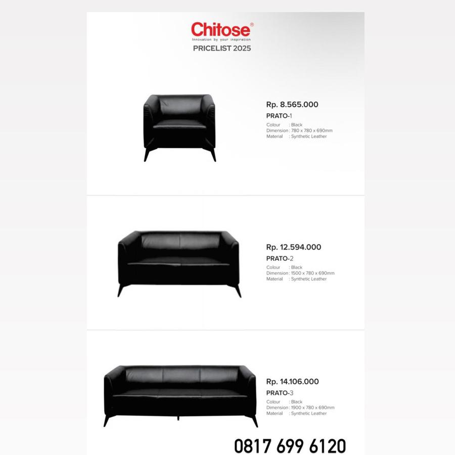 Sofa Kantor Chitose PRATO-1 PRATO-2 PRATO-3