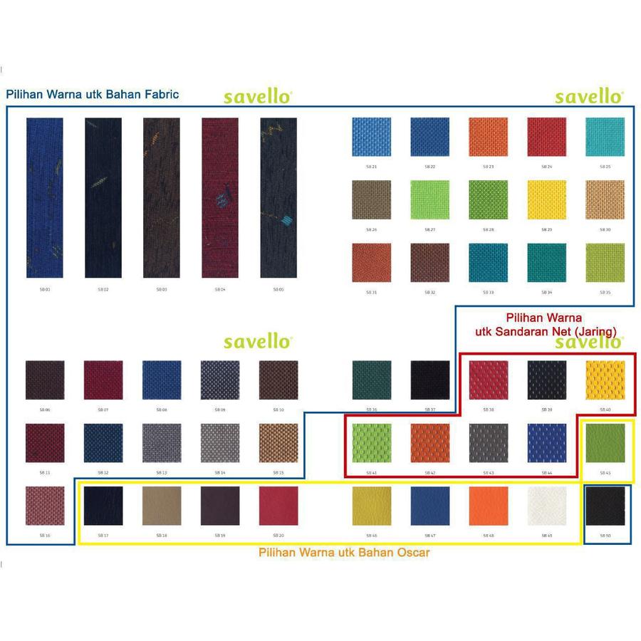 Kursi Kantor Savello NEXSTAR H HA HC HCA HKC HKCA L LA LC LCA LKC LKCA V VA VK VKA & NOBEL HCA LCA - Image 2