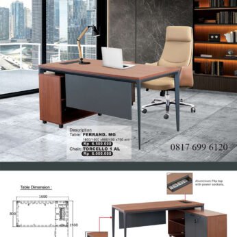 Meja Kursi Manager Donati Ultimate Ferrand.MG