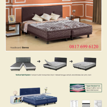 Springbed Guhdo Multi Bed Standard Plush Top VS (Vertikal Split)- Sienna