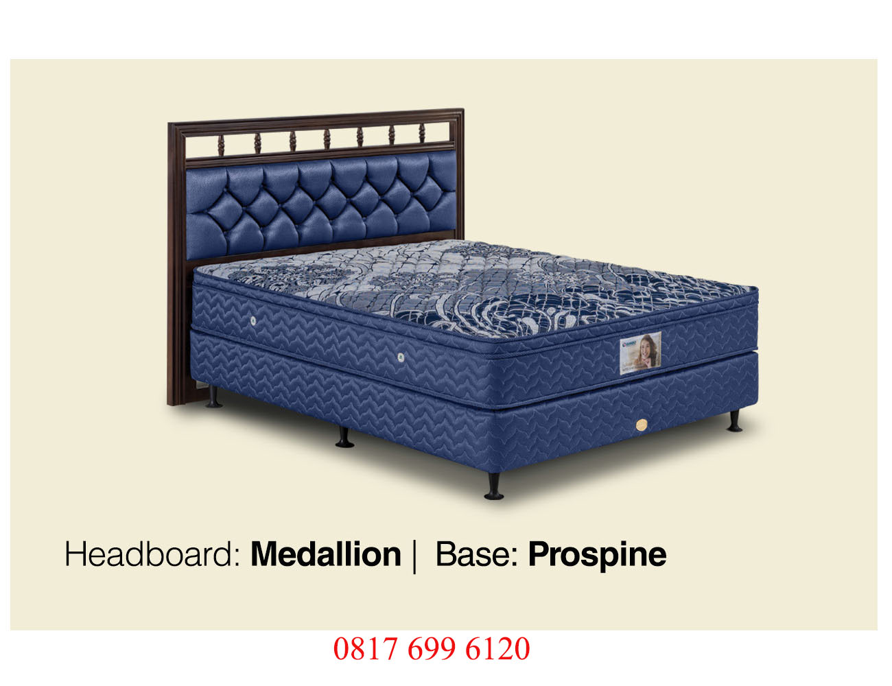 Springbed Guhdo Standard Plush Top Prospine Style - Medallion