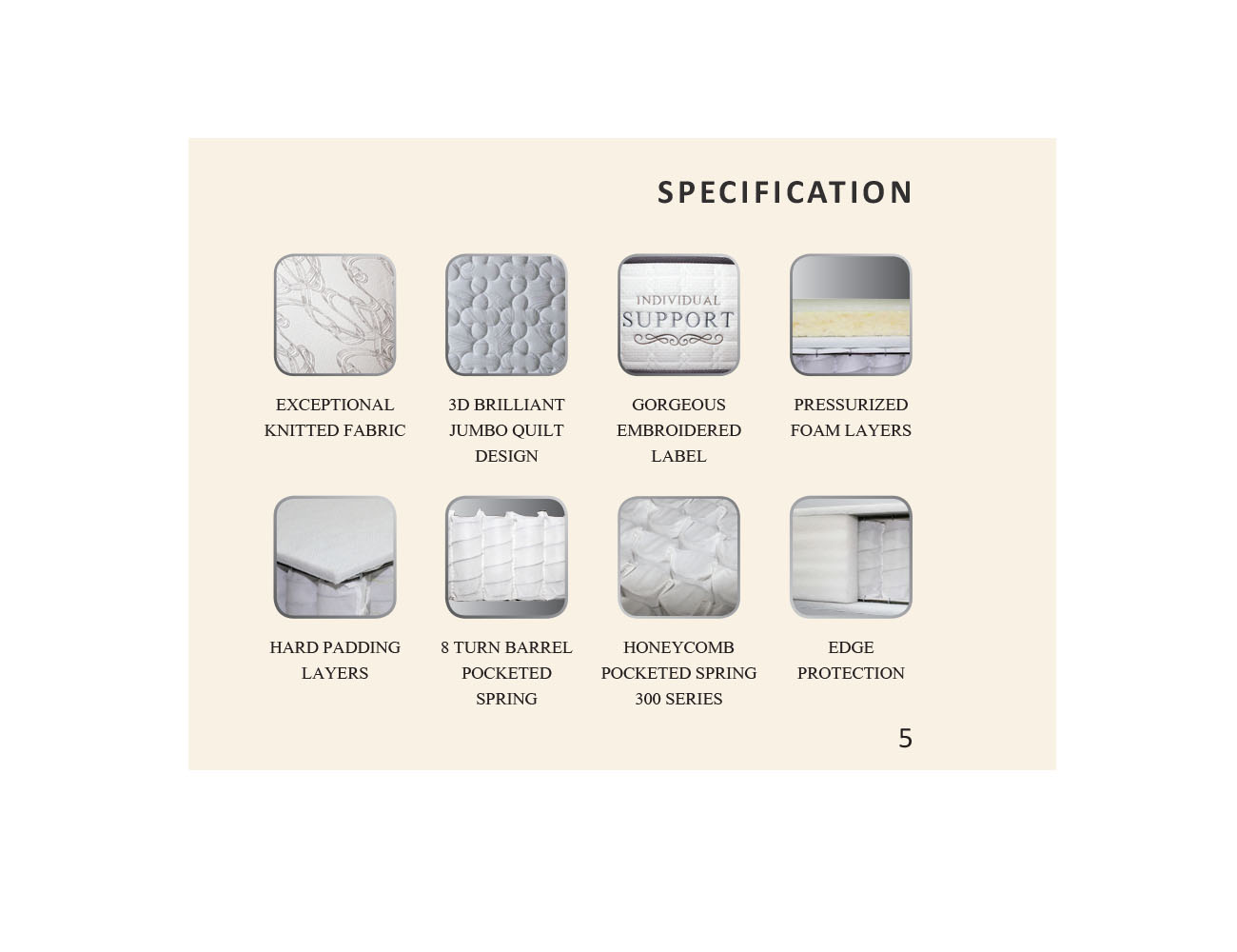 Springbed Guhdo Individual Support Venetian Style - Medallion - Image 2